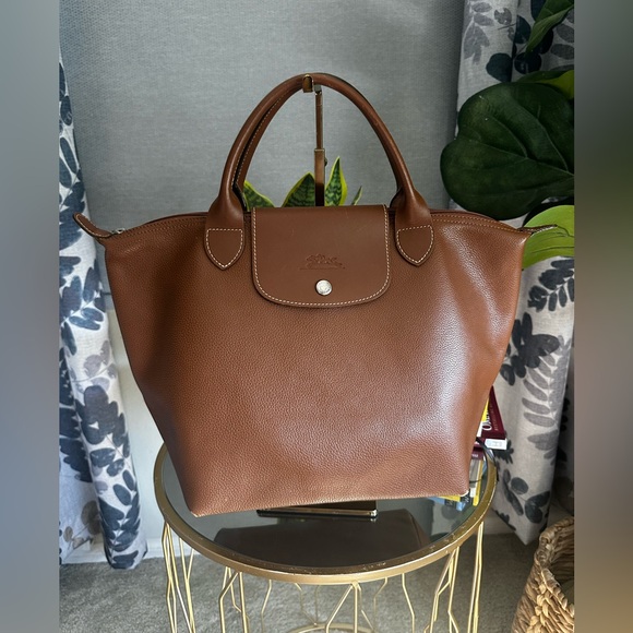Longchamp Pliage Leather Le Pliage Cuir (leather) Top Handle Bag S
